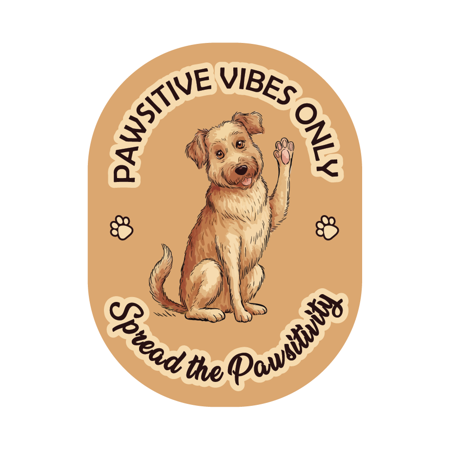 Pawsitive Vibes Only Decal ⭐⭐⭐⭐⭐